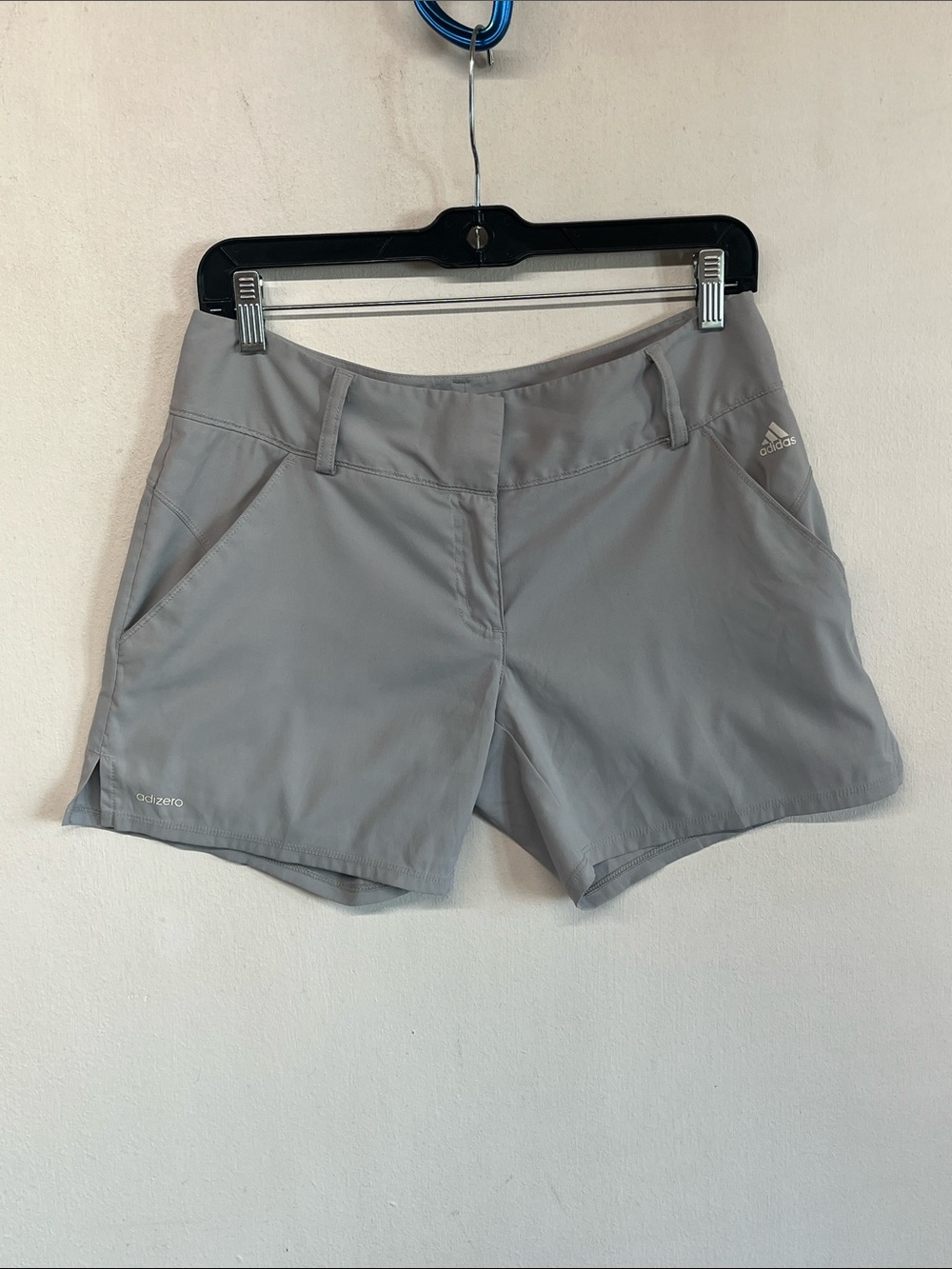 Adidas Adizero Women’s gray 5” Softshell shorts Sz Small